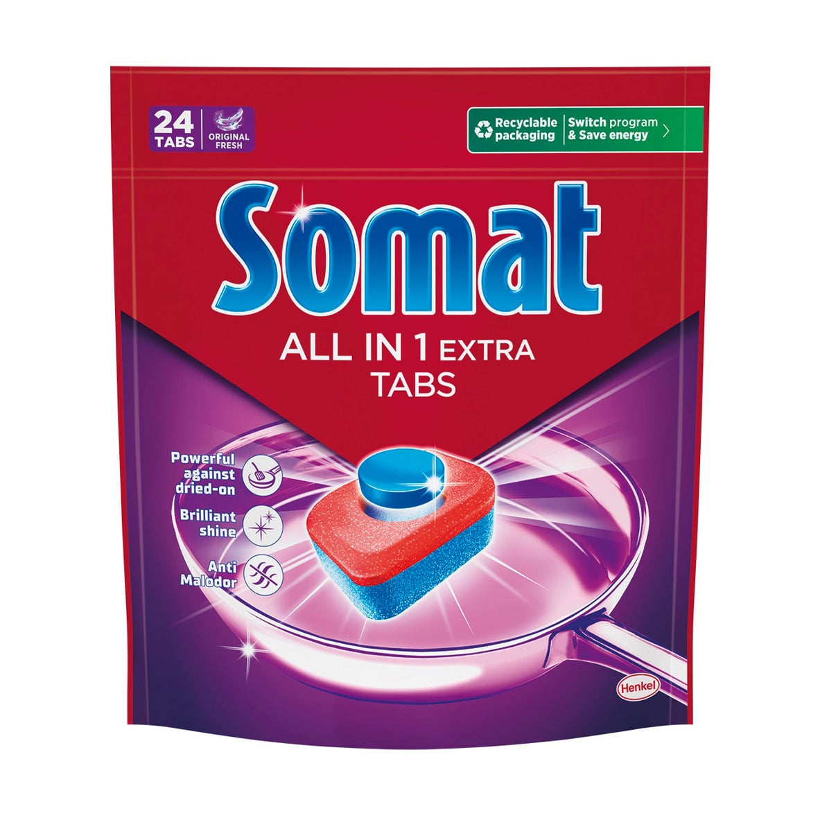 Таблетки для посудомийної машини Somat All in 1 Extra, 24 шт